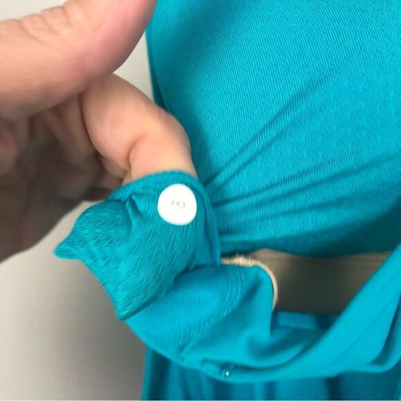 LULULEMON | Turquoise Layered Sports Bra Tank Top Fitted Bottom Women’s Size 8 - Picture 6 of 11